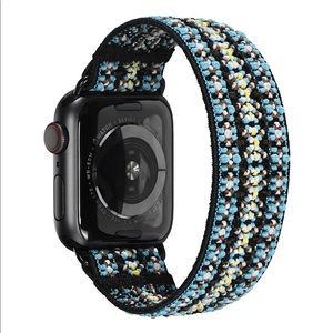 Elastic Tefeca Orchid Embroidery Pattern Apple Watch